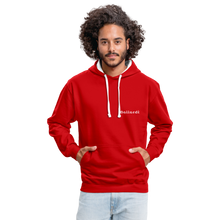 Cargar imagen en el visor de la galería, Contrast Colour Hoodie - red/white
