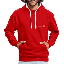 Cargar imagen en el visor de la galería, Contrast Colour Hoodie - red/white