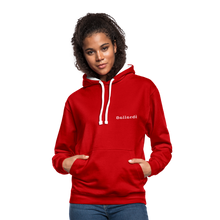 Cargar imagen en el visor de la galería, Contrast Colour Hoodie - red/white