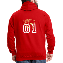 Cargar imagen en el visor de la galería, Contrast Colour Hoodie - red/white