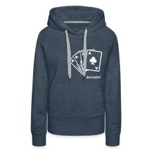 Cargar imagen en el visor de la galería, Women’s CARD Hoodie - heather denim