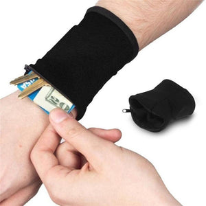 Sports Pocket Wrist Band Wallet Safe Storage
