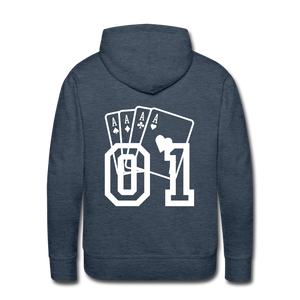 Men's Premium Hoodie - heather denim