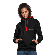Load image into Gallery viewer, Contrast Colour Hoodie - black/red
