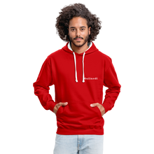 Load image into Gallery viewer, Contrast Colour Hoodie - red/white
