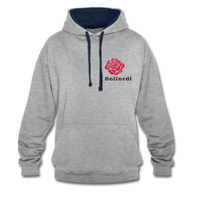 Load image into Gallery viewer, Contrast Colour Hoodie - heather grey/navy
