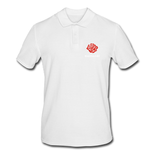 Rose Men's Polo Shirt - white