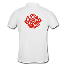 Carregar imagem no visualizador da galeria, Rose Men&#39;s Polo Shirt - white
