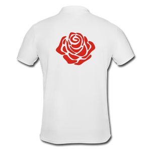 Rose Men's Polo Shirt - white