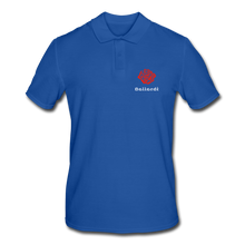 Carregar imagem no visualizador da galeria, Rose Men&#39;s Polo Shirt - royal blue
