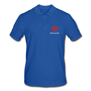 Rose Men's Polo Shirt - royal blue