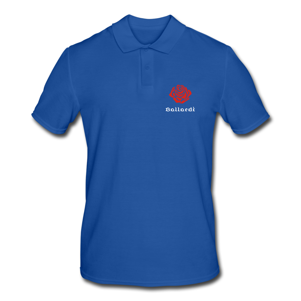 Rose Men's Polo Shirt - royal blue