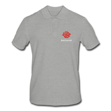 Load image into Gallery viewer, Rose Men&#39;s Polo Shirt - heather grey
