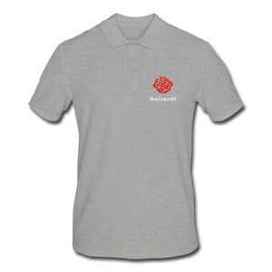 Rose Men's Polo Shirt - heather grey