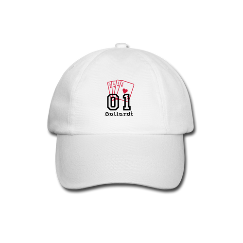 Baseball Cap - white/white