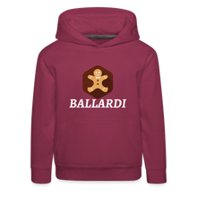 Загрузить изображение в средство просмотра галереи, Kids&#39; Neon Green Gingerbread  Hoodie - bordeaux
