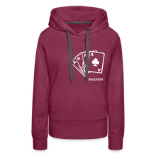 Загрузить изображение в средство просмотра галереи, Women’s CARD Hoodie - bordeaux
