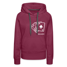 Load image into Gallery viewer, Women’s CARD Hoodie - bordeaux

