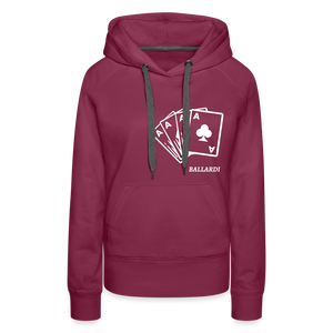 Women’s CARD Hoodie - bordeaux