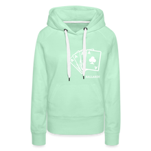 Загрузить изображение в средство просмотра галереи, Women’s CARD Hoodie - light mint
