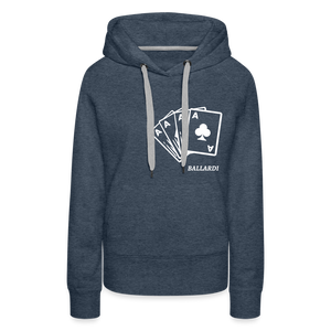 Women’s CARD Hoodie - heather denim